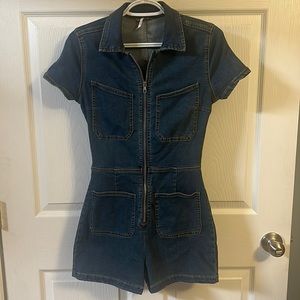 Crvy Lennox shortsuit romper by Free People